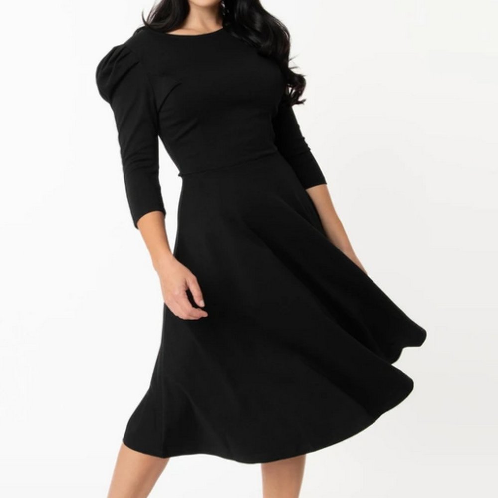 Unique Vintage - Garber Fit & Flare Dress